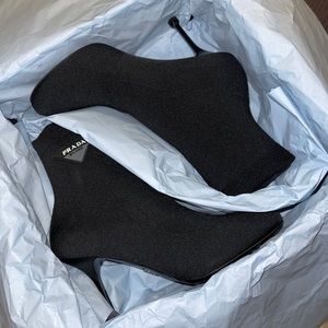 Prada High-Heel Ankle Boots